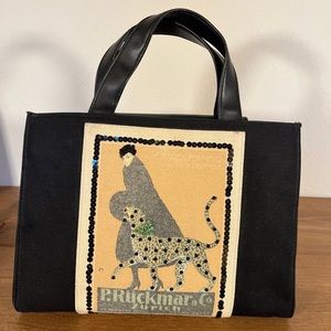 Vintage EGO Handbag with Dog Graphic